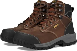 KEEN Utility Men's Evanston 6” Composite Toe Waterproof Internal Met Guard Work Boots