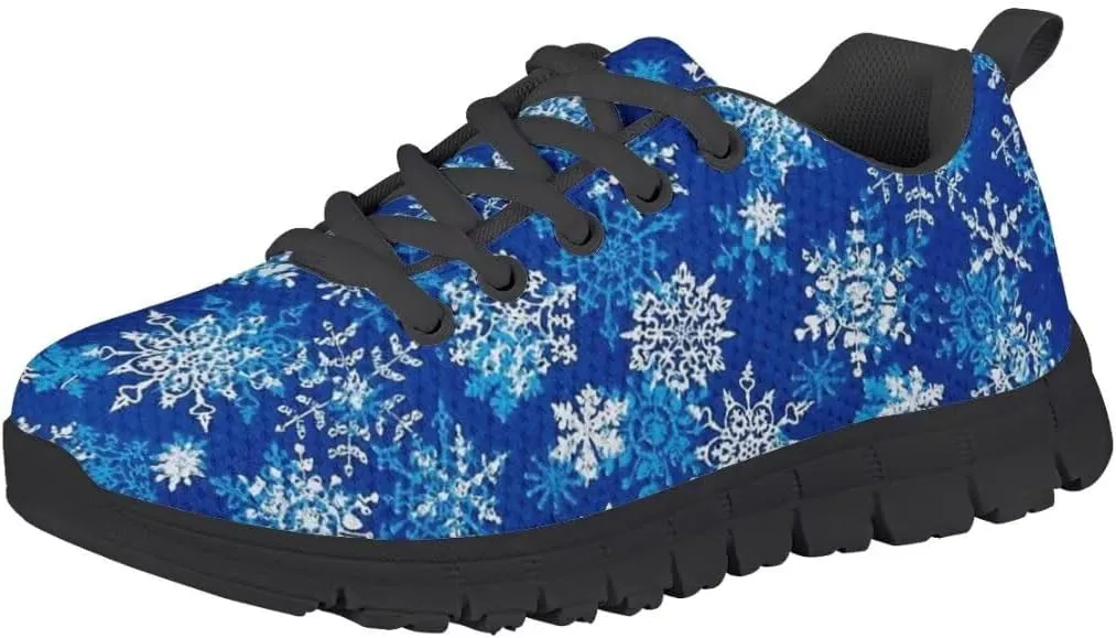 Kid Girls Lightweight Breathable Sneakers Athletic Running Walking Shoes Black Sole