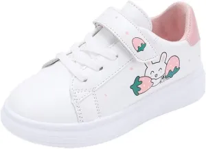 Kids Girl Cartoon Bunny Casual Sneakers for Outdoor Sport Running Walking