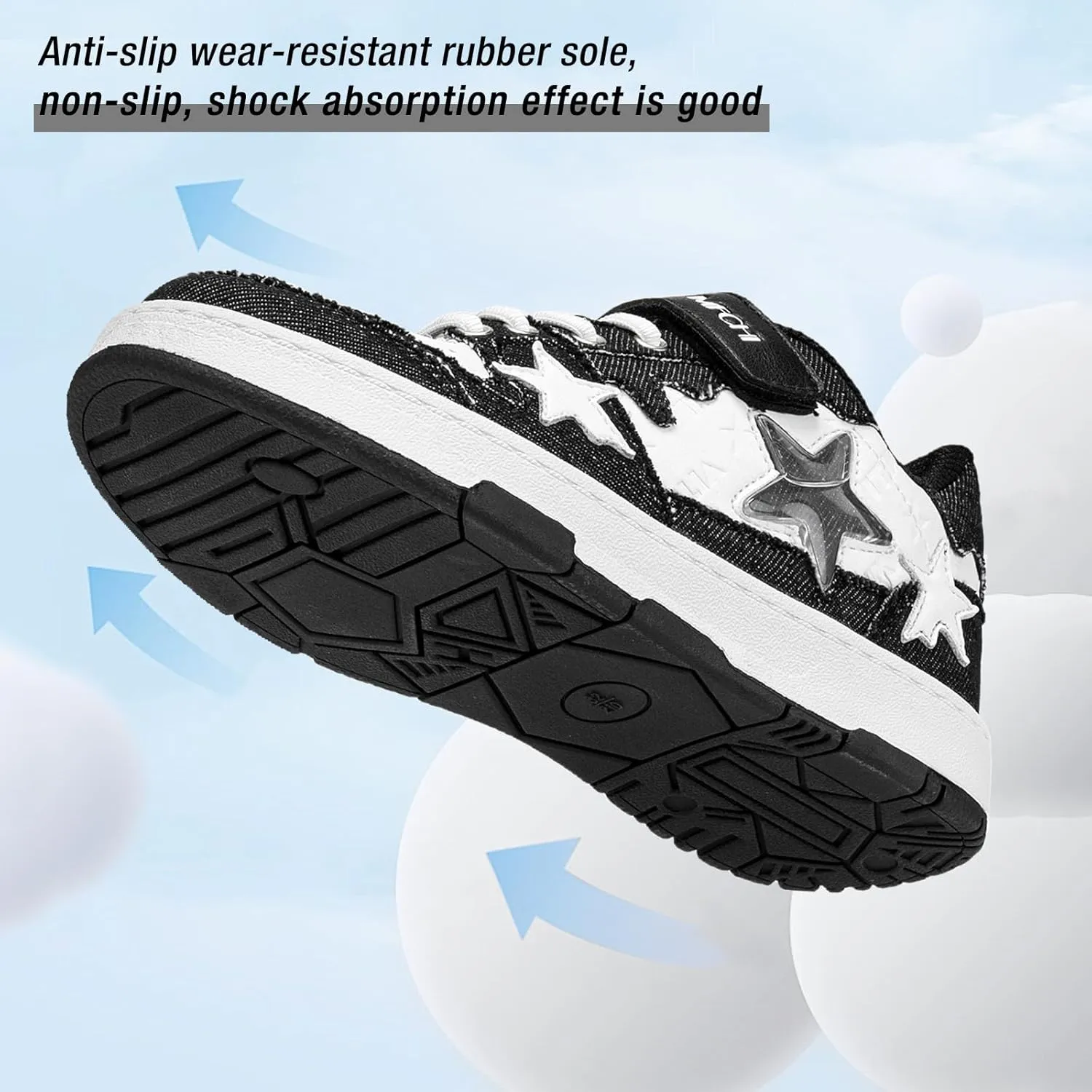 Kids Sneakers Fashion Comfortable Casual Athletic Tennis Shoe Breathable Lightweight Slip on Sports Shoes
