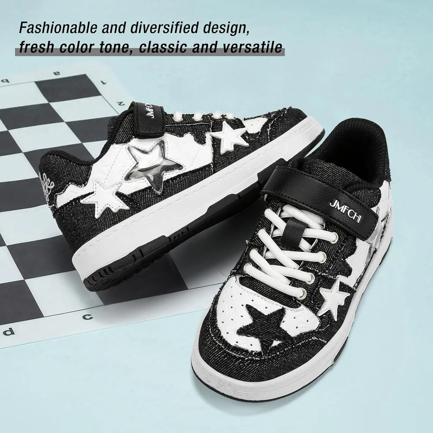Kids Sneakers Fashion Comfortable Casual Athletic Tennis Shoe Breathable Lightweight Slip on Sports Shoes