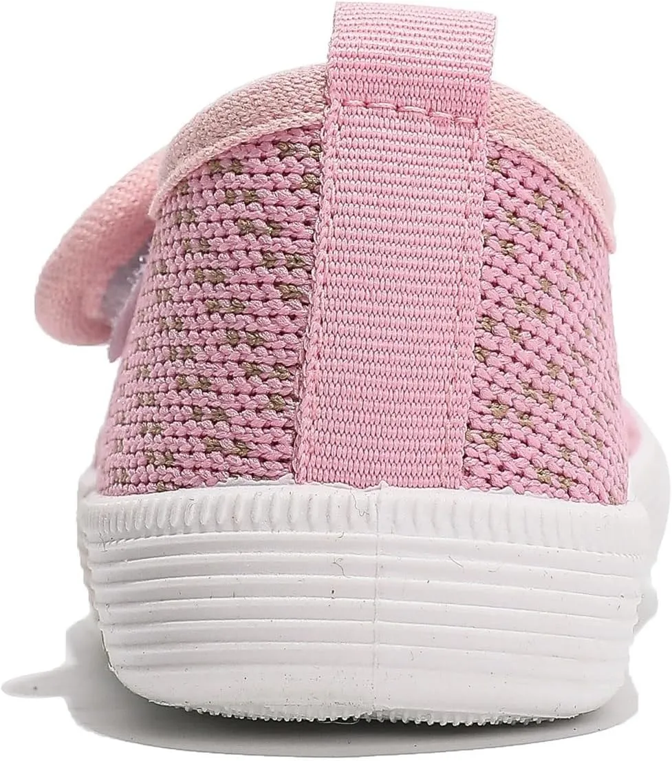 kkdom Baby First-Walking Shoes Boys Girls Sneaker Kids Lightweight Breathable Slip On Running Shoes