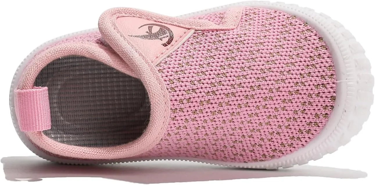 kkdom Baby First-Walking Shoes Boys Girls Sneaker Kids Lightweight Breathable Slip On Running Shoes