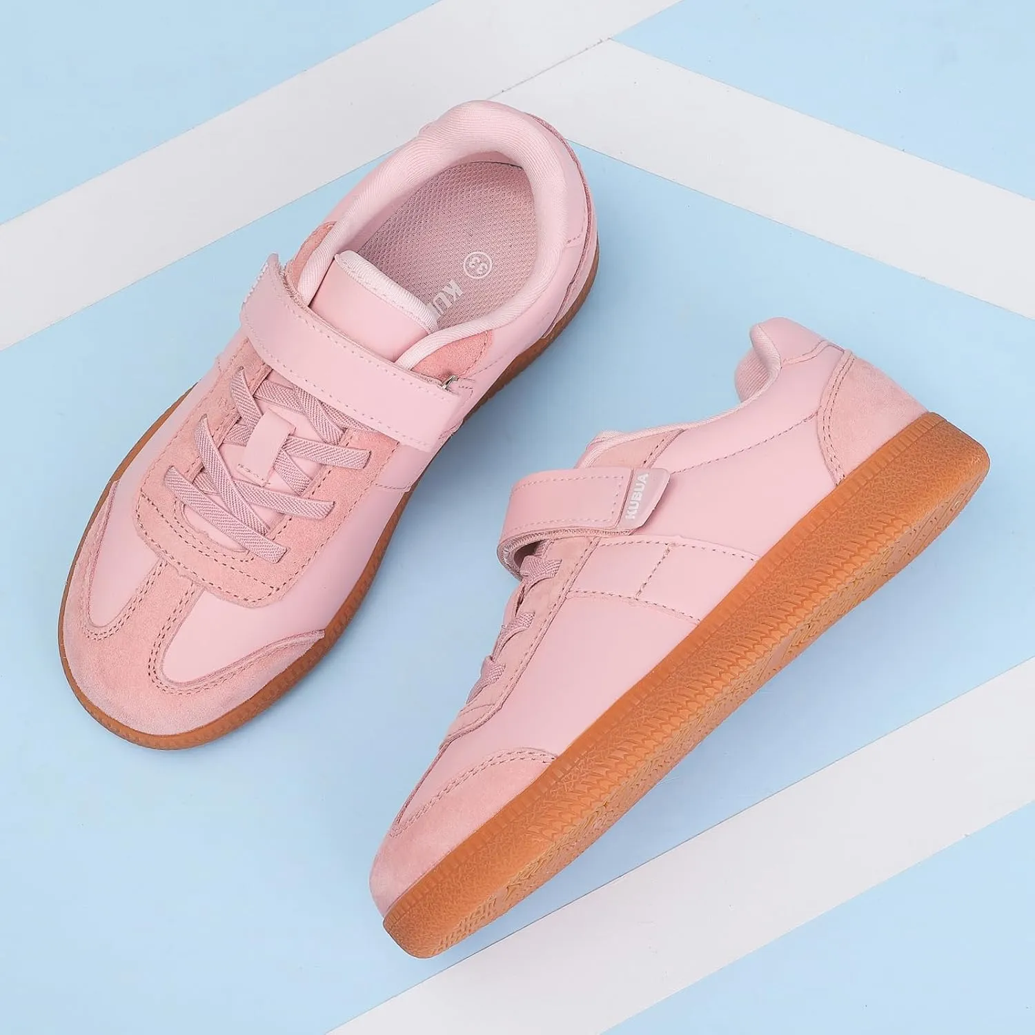 KUBUA Kids Sneakers Boys Girls Skate Shoes Lightweight Casual Shoes