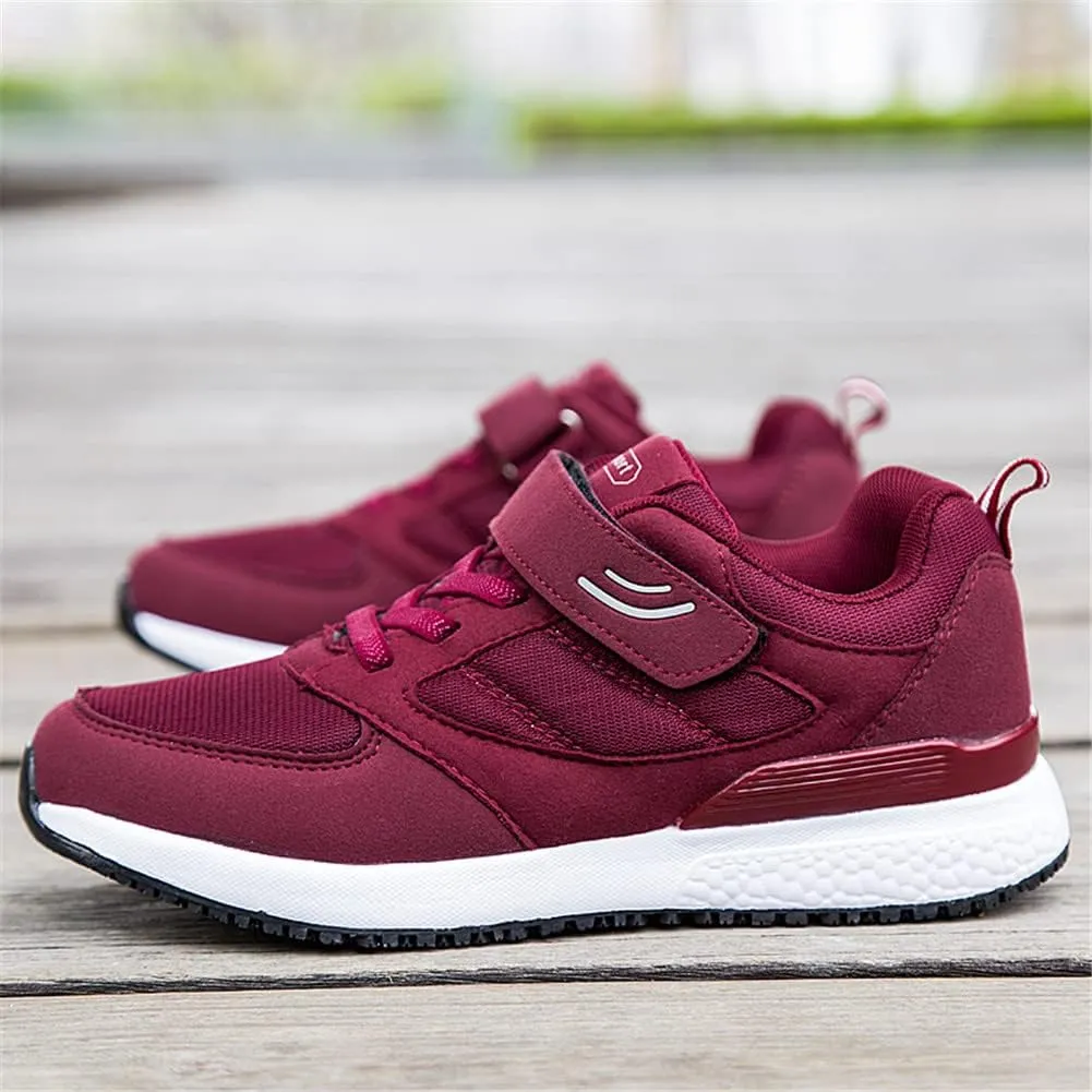 LEADER SHOW Women's Casual Walking Shoes Comfortable Non-Slip Lightweight Hook & Loop Sneakers