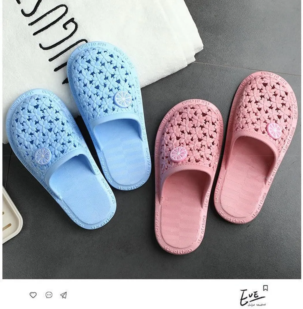 Loizziuy Women's Summer EVA Breathable Slippers with Flower and Fruit Patterns for Home Indoor and Outdoor Use