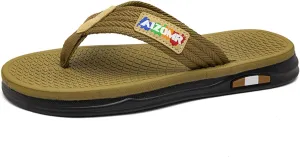 Mens Flip Flops Comfort Classical Beach Summer Sandals Open Toe Thong Slippers with Soft Cushion