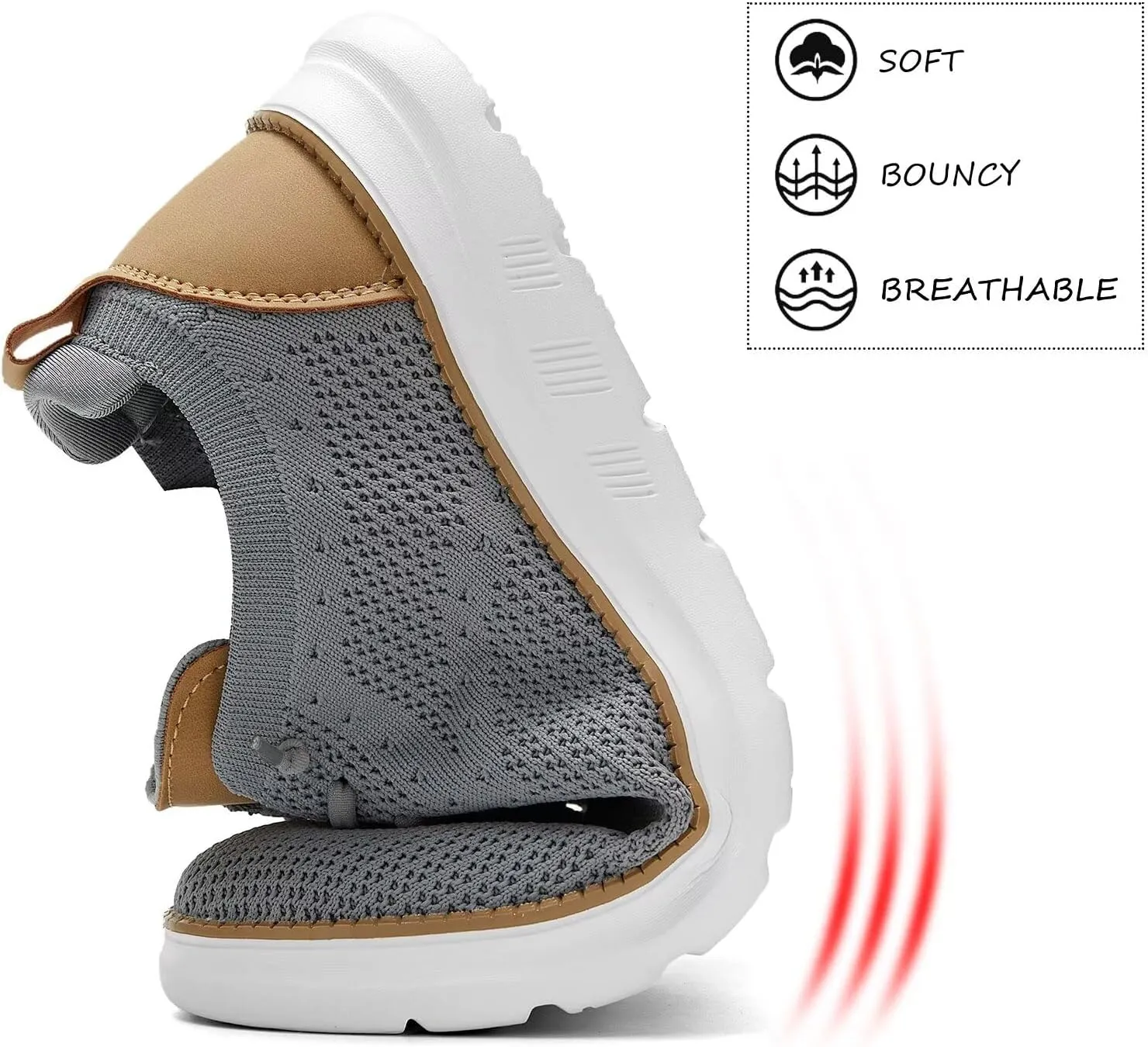 Men's Mesh Sneakers Oxfords Lace-Up Lightweight Casual Walking Shoes Driving Shoes