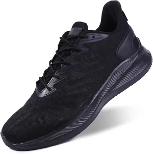 Mens Walking Running Shoes - Lightweight Breathable Mesh Athletic Casual Tennis Sneakers