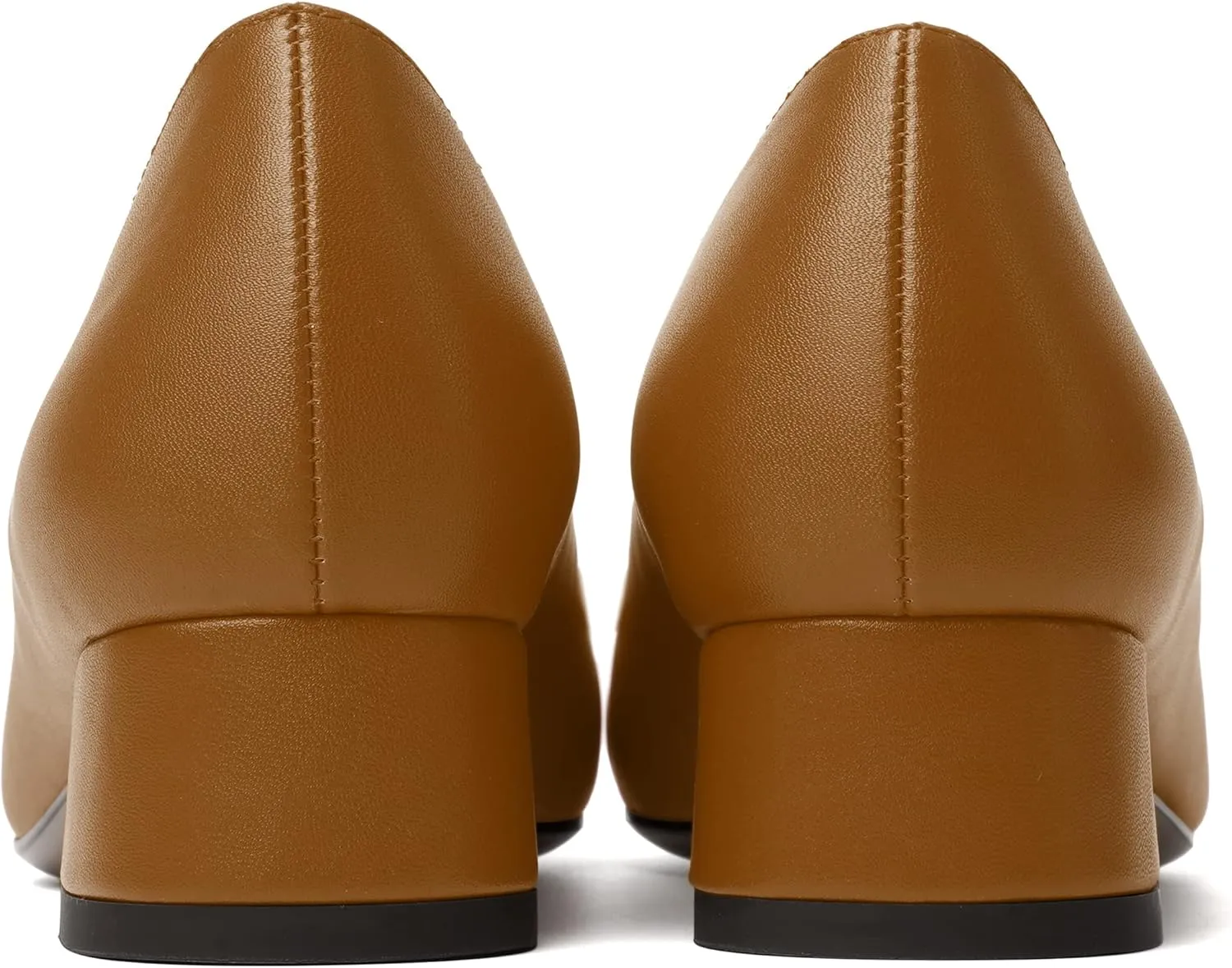 MERRORI Womens Matte Casual Office Slip On Square Toe Chunky Low Heel Loafers Shoes 0.5 Inch