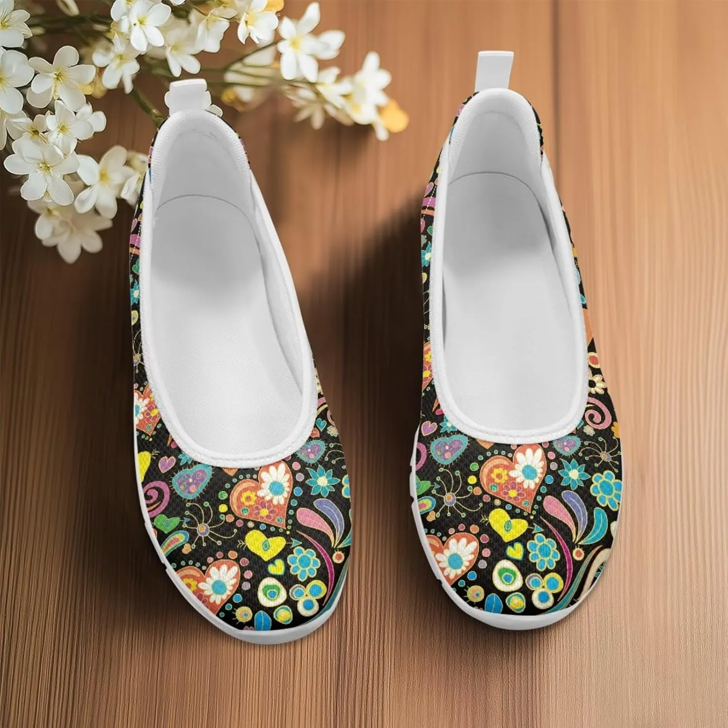 Modysero Womens Slip On Flats Round Toe for Summer Spring Work Womens Walking Shoes Trendy Daily Flats Shoes for Ladies