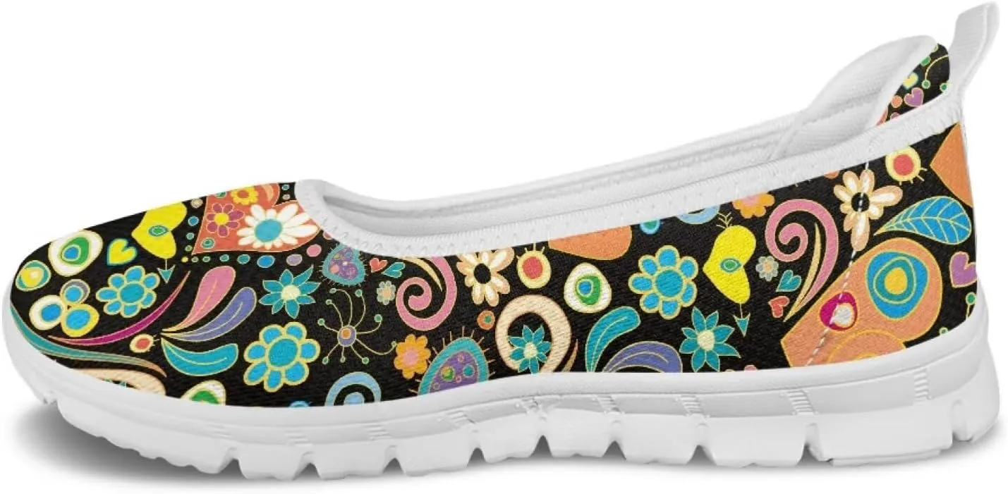 Modysero Womens Slip On Flats Round Toe for Summer Spring Work Womens Walking Shoes Trendy Daily Flats Shoes for Ladies