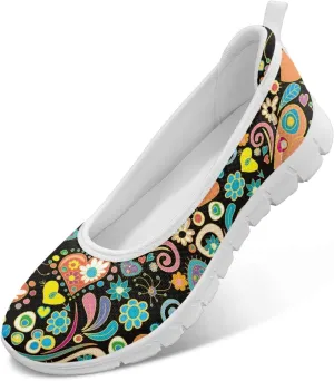 Modysero Womens Slip On Flats Round Toe for Summer Spring Work Womens Walking Shoes Trendy Daily Flats Shoes for Ladies