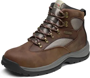 NORTIV 8 Steel Toe Work Boots for Men Waterproof Slip Resistant Safety Construction Boots ROCKFOR