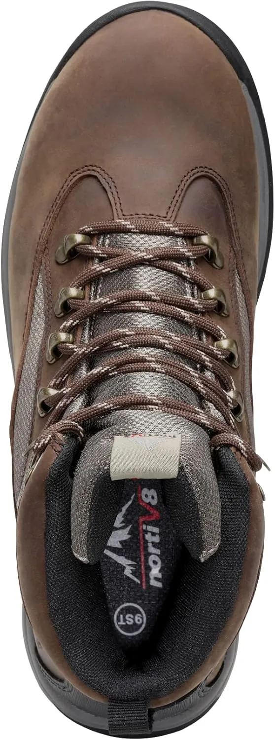 NORTIV 8 Steel Toe Work Boots for Men Waterproof Slip Resistant Safety Construction Boots ROCKFOR