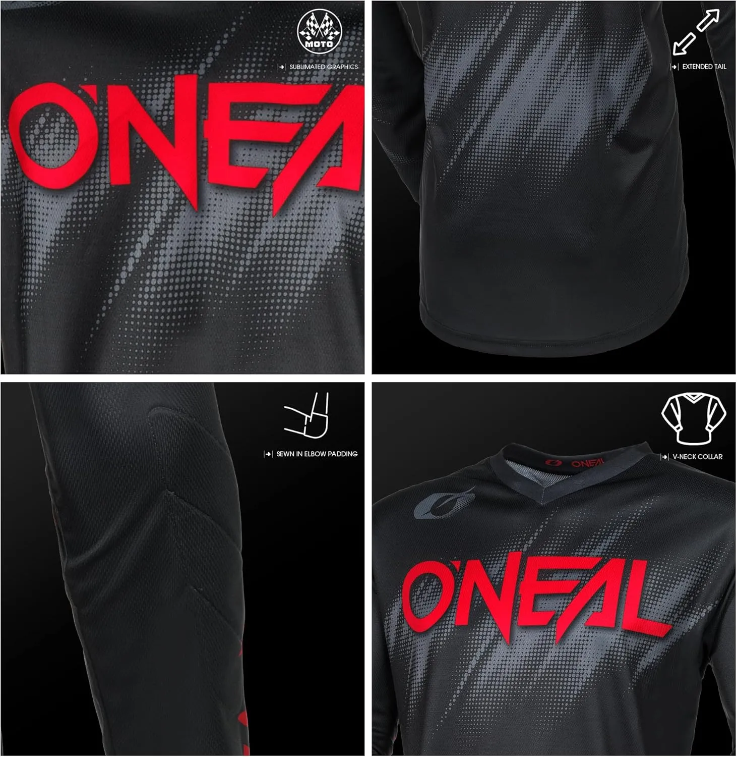 O'NEAL Element V.24 Jersey Men's Voltage Black/Red M