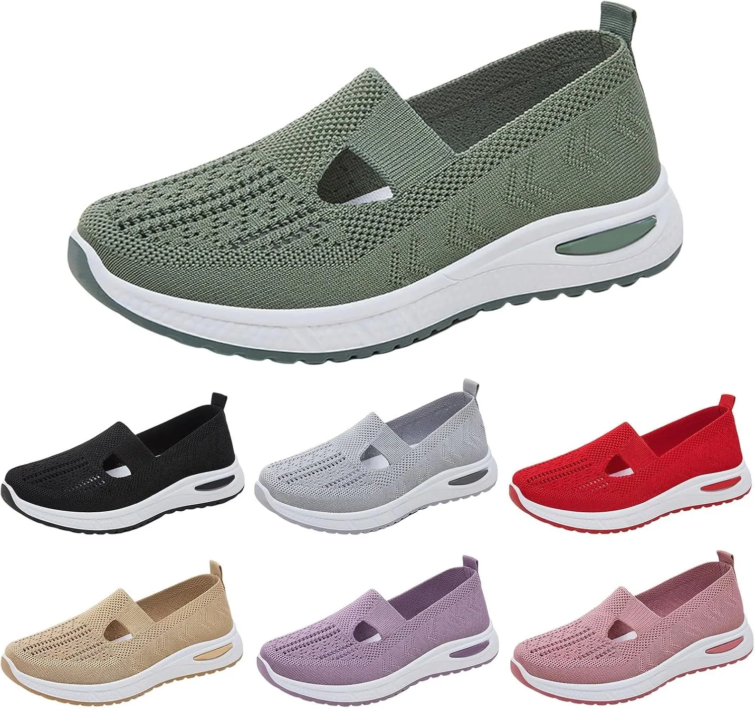 Orthopedic Shoes for Women Breathable Soft Slip On Running Shoes for Women Lether Shoes Dressy Casual Dress Sneakers Waterproof Tennis Shoe Trainers Shoe
