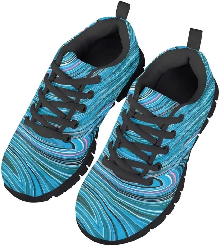 Pinupub Kids Lace-up Sneakers Comfortable Lightweight Casual Running Walking Tennis Shoes