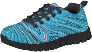 Pinupub Kids Lace-up Sneakers Comfortable Lightweight Casual Running Walking Tennis Shoes
