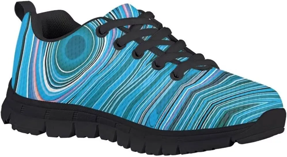 Pinupub Kids Lace-up Sneakers Comfortable Lightweight Casual Running Walking Tennis Shoes