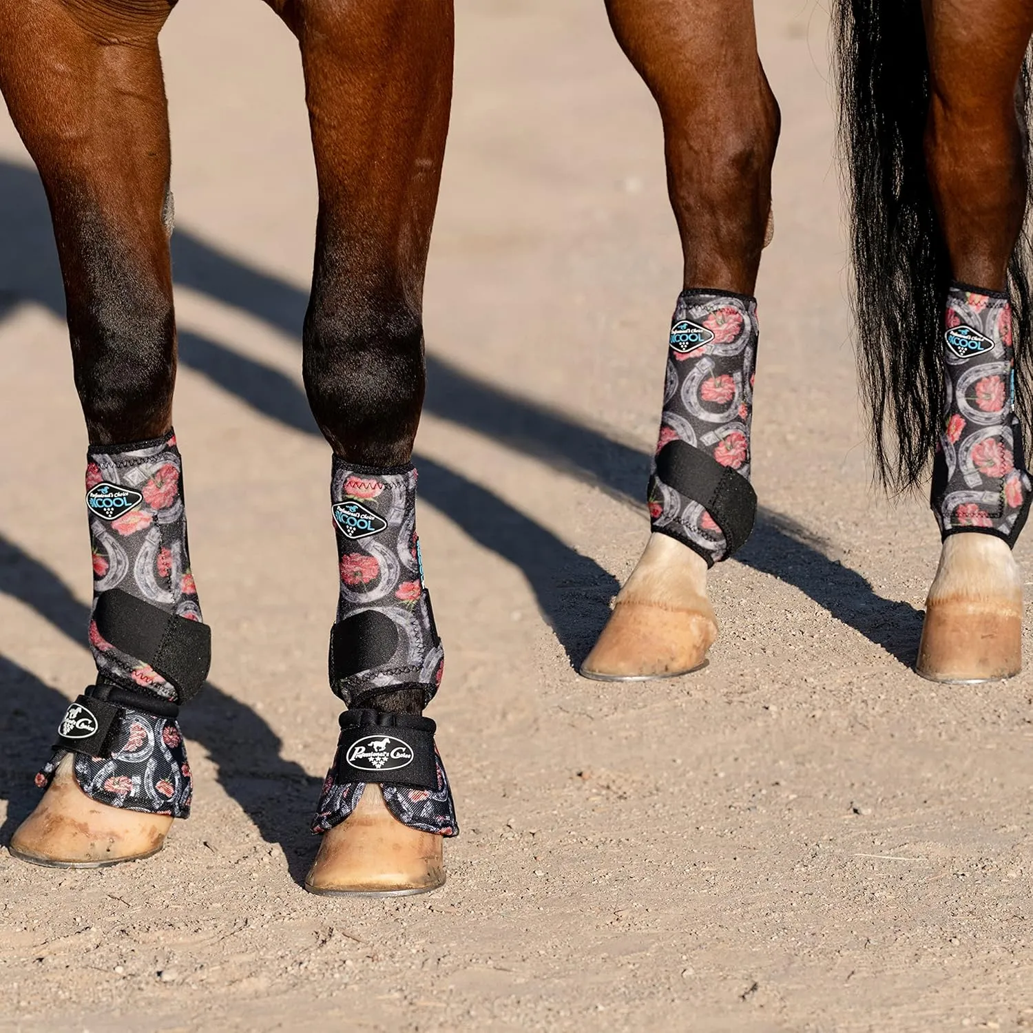 Professional's Choice 2XCOOL Sports Medicine Horse Boots | Protective & Breathable Design for Ultimate Comfort & Durability in Active Horses | Value 4 Pack | Small, Medium, Large