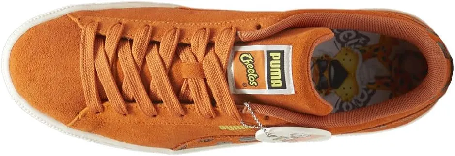 Puma Mens Suede X Cheetah Lace Up Sneakers Shoes Casual - Orange