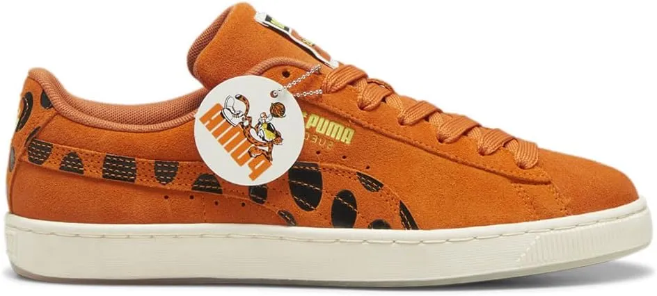 Puma Mens Suede X Cheetah Lace Up Sneakers Shoes Casual - Orange
