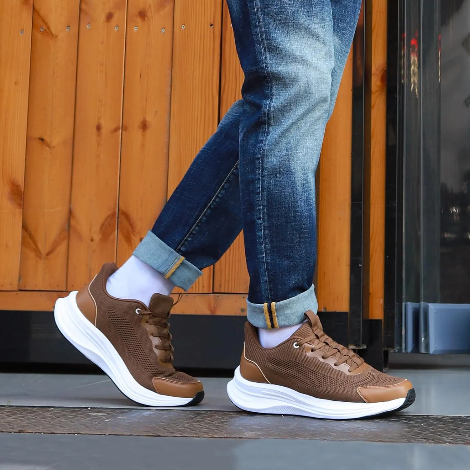 Running Shoes for Men Slip On Walking Shoes Tennis Gym Workout Shoes Breathable Non Slip Cushioning Sneakers