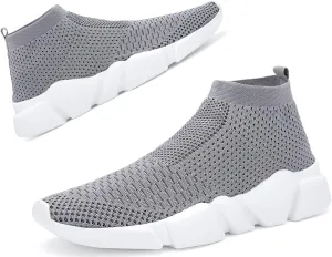 Santiro Women Slip on Sneakers Lightweight Knit Walking Casual Running Athletic Shoes