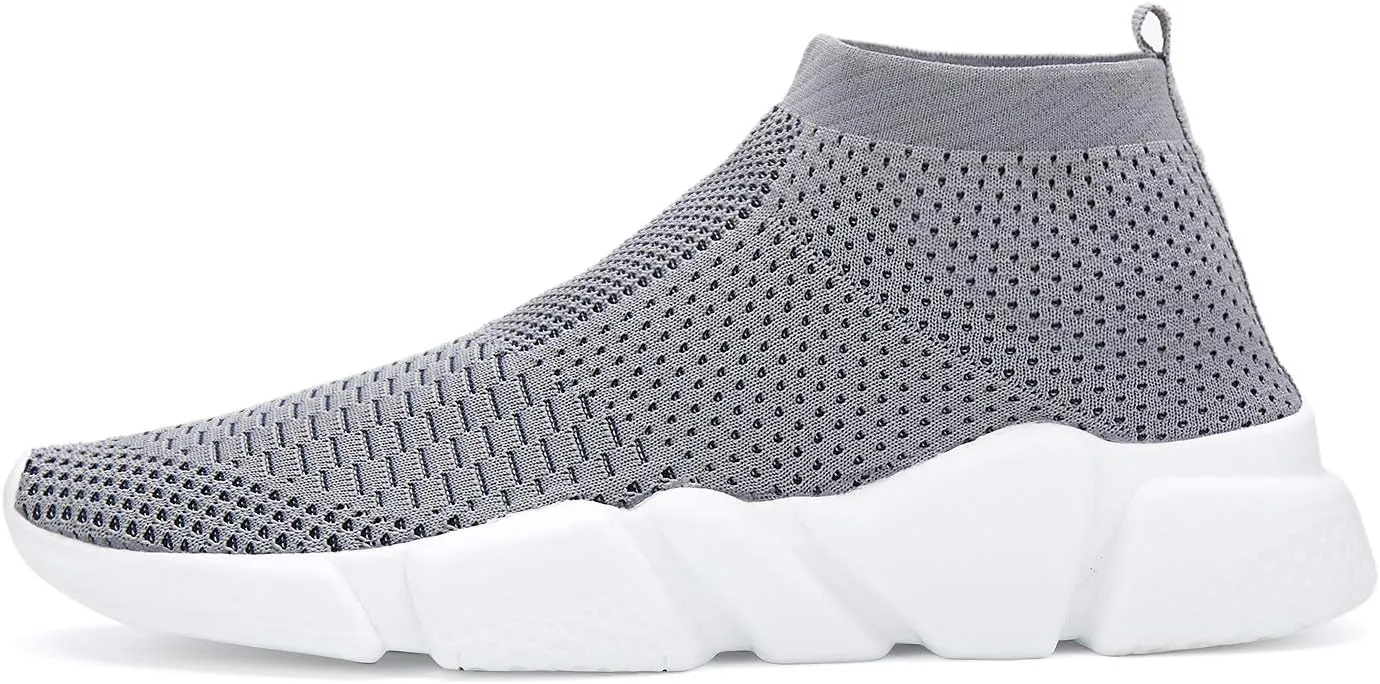 Santiro Women Slip on Sneakers Lightweight Knit Walking Casual Running Athletic Shoes