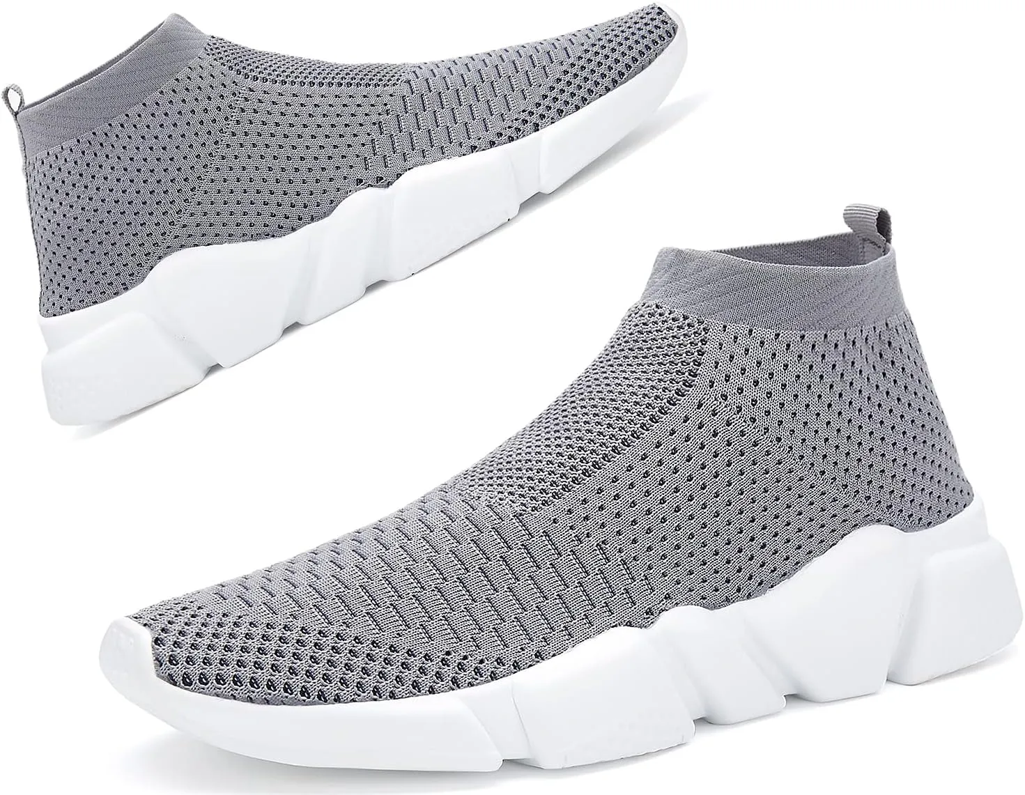 Santiro Women Slip on Sneakers Lightweight Knit Walking Casual Running Athletic Shoes