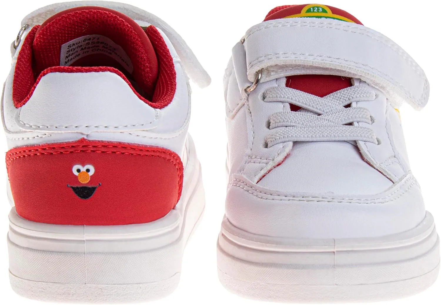 Sesame Street Strap Sneakers for Boys & Girls - Kids Lightweight Athletic Breathable Running Tennis Shoes (Sizes: 5-10 Toddler / 11 Little Kid)