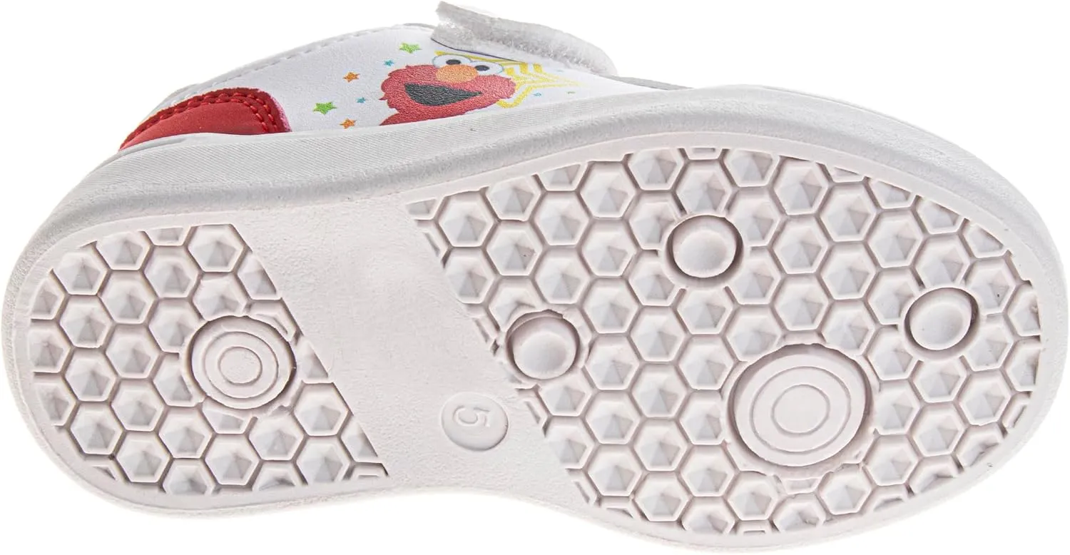 Sesame Street Strap Sneakers for Boys & Girls - Kids Lightweight Athletic Breathable Running Tennis Shoes (Sizes: 5-10 Toddler / 11 Little Kid)