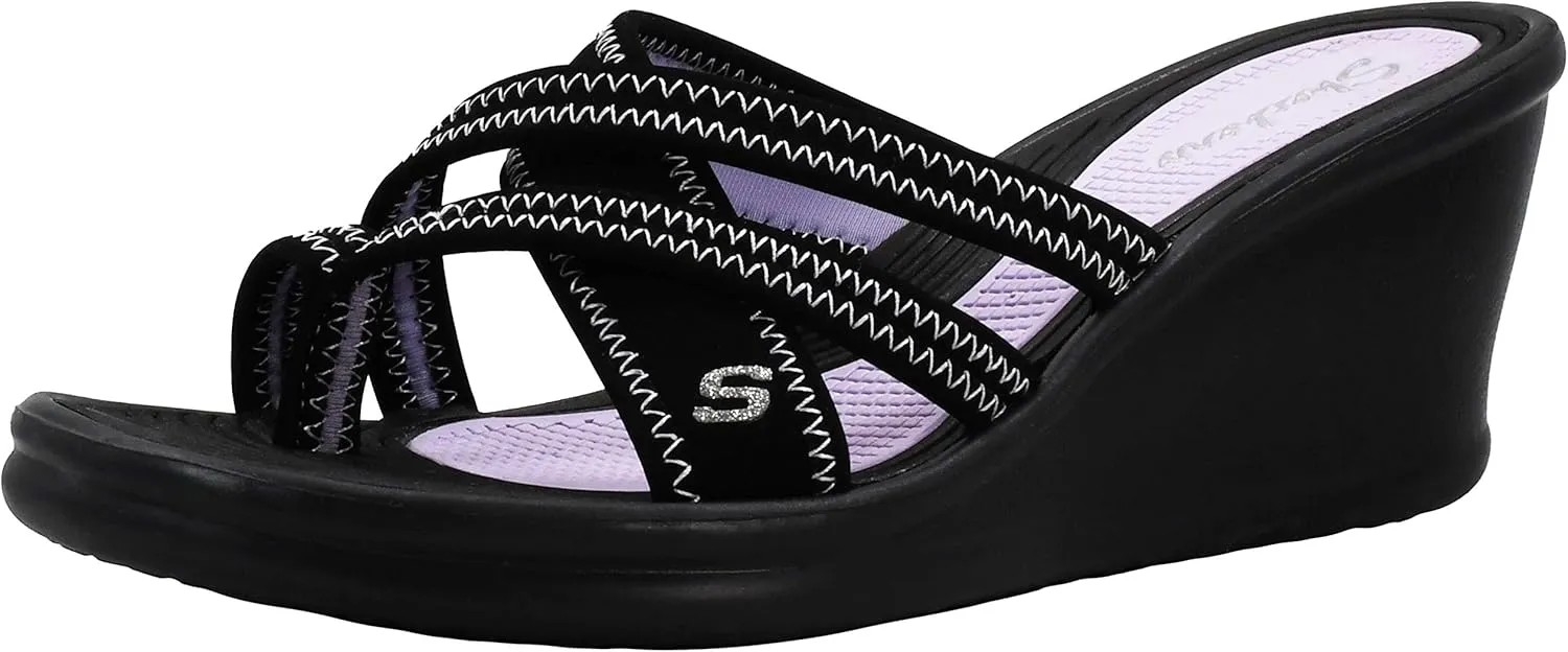 Skechers Cali Women's Rumblers-Beautiful People Wedge Sandal