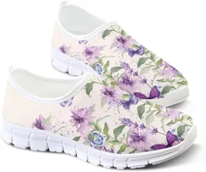 Sneakers for Women Low Top Shoes Womens Lightweight Tennis Loafers Slip on Casual Outdoor Workout Flats All Seasons White Sole
