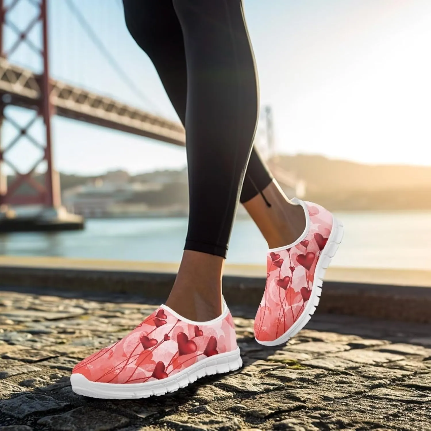 Sneakers for Women Low Top Shoes Womens Lightweight Tennis Loafers Slip on Casual Outdoor Workout Flats All Seasons White Sole