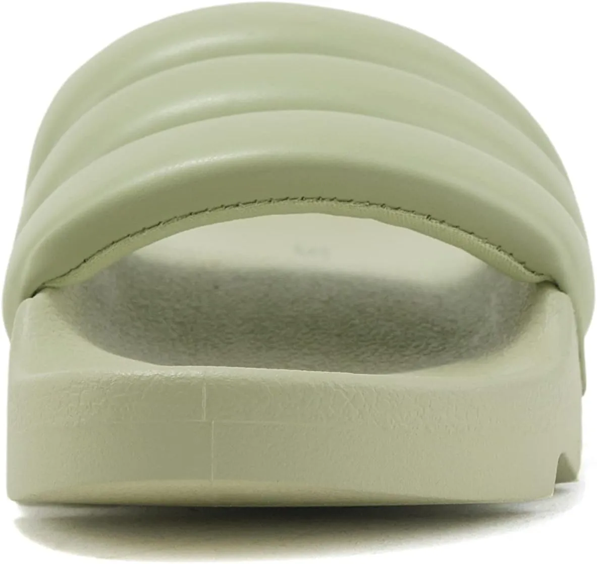 Soda BETWEEN ~ Women Flat Open Toe Single Plush Wide Strap With Fashion Footbed Slide Sandal