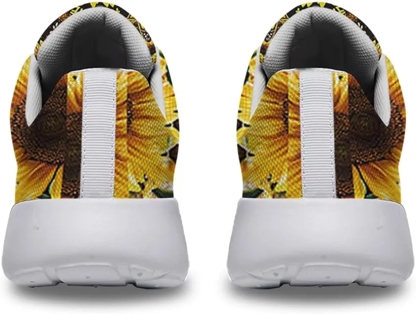 Sonzj-II Peace Hippie Printed Men Women Running Walking Shoes Lightweight Breathable Fashion Sneakers