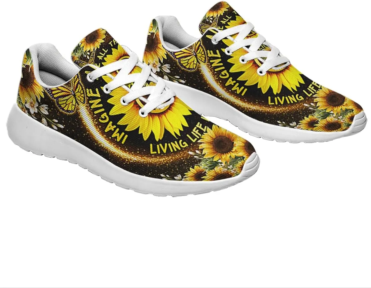 Sonzj-II Peace Hippie Printed Men Women Running Walking Shoes Lightweight Breathable Fashion Sneakers