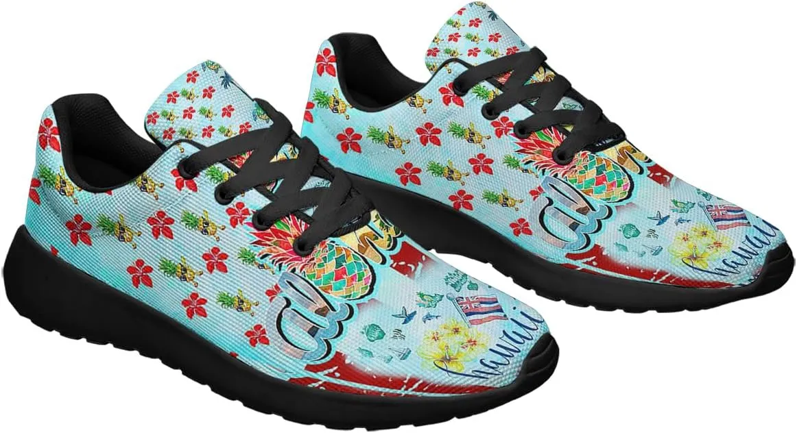 Sonzj-II Women Men Running Shoes Unisex Walking Shoes Lightweight Lace Up Athletic Sneakers