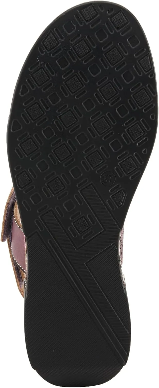 Spring Step L'Artiste Women's CAITLINA - Hand-Painted Floral Athleisure Sandals for Women