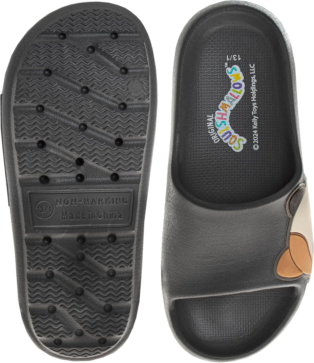 Squishmallows Slides Open Toe Sandals - Girl Boys Women Summer Beach Water Pool Shoes (sizes 13-5 Kids / 5-10 Adults)