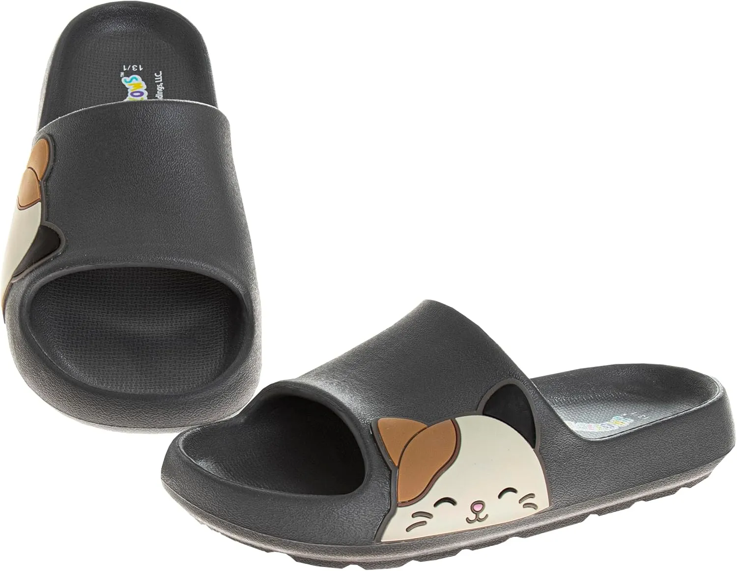 Squishmallows Slides Open Toe Sandals - Girl Boys Women Summer Beach Water Pool Shoes (sizes 13-5 Kids / 5-10 Adults)
