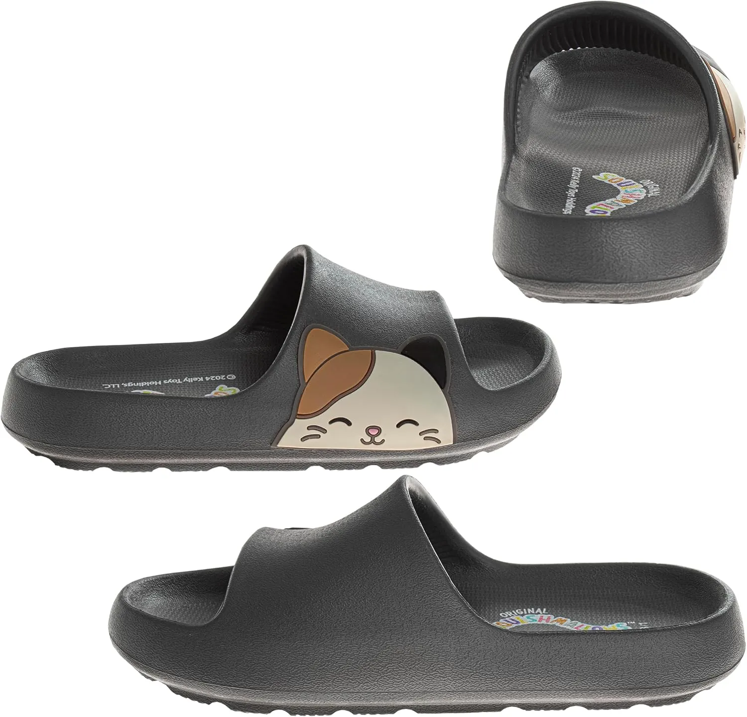 Squishmallows Slides Open Toe Sandals - Girl Boys Women Summer Beach Water Pool Shoes (sizes 13-5 Kids / 5-10 Adults)