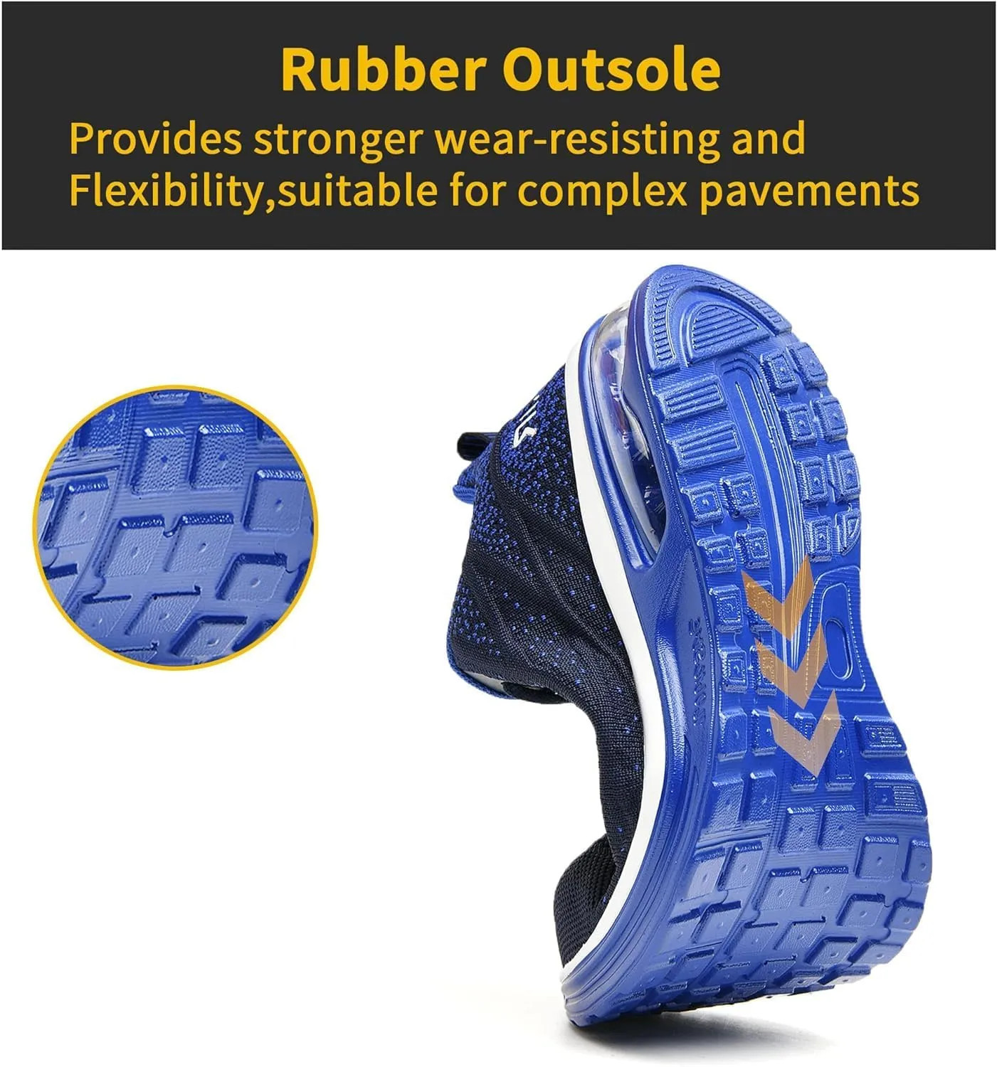 Steel Toe Shoes for Men No Slip Work Boots Mens Steel Toe Shoe Safety Sneakers Puncture Proof Tennis Lightweight Comfortable Air Cushion Construction Footwear US 7.5-13