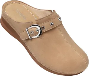 TEMOFON Clogs for Women Slip on Mules: Walking Comfortable, Non Slip, Closed Toe Sandals, Casual Summer Shoes Black Navy Brown Size 5-11