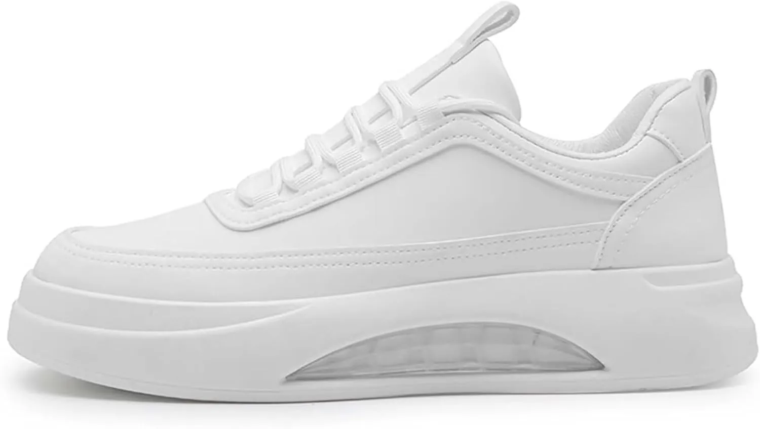 TERBOFIN Men's White Sneakers Low Top Casual Walking Shoes Fashion Sneakers Flats Skate Shoes for Travel Gym Work