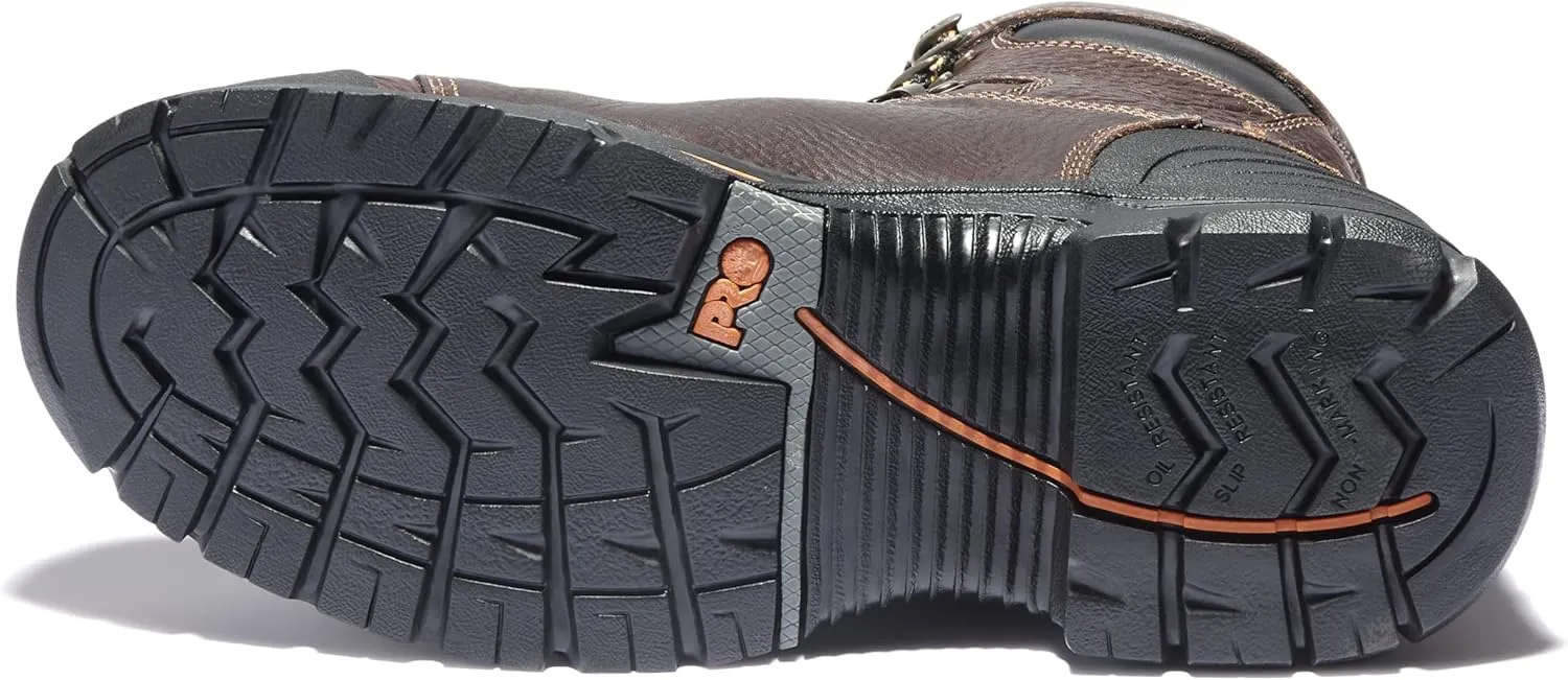 Timberland PRO Men's Endurance 8 Inch Steel Safety Toe Puncture Resistant Industrial Work Boot