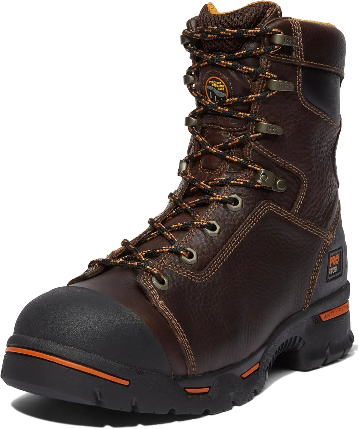 Timberland PRO Men's Endurance 8 Inch Steel Safety Toe Puncture Resistant Industrial Work Boot