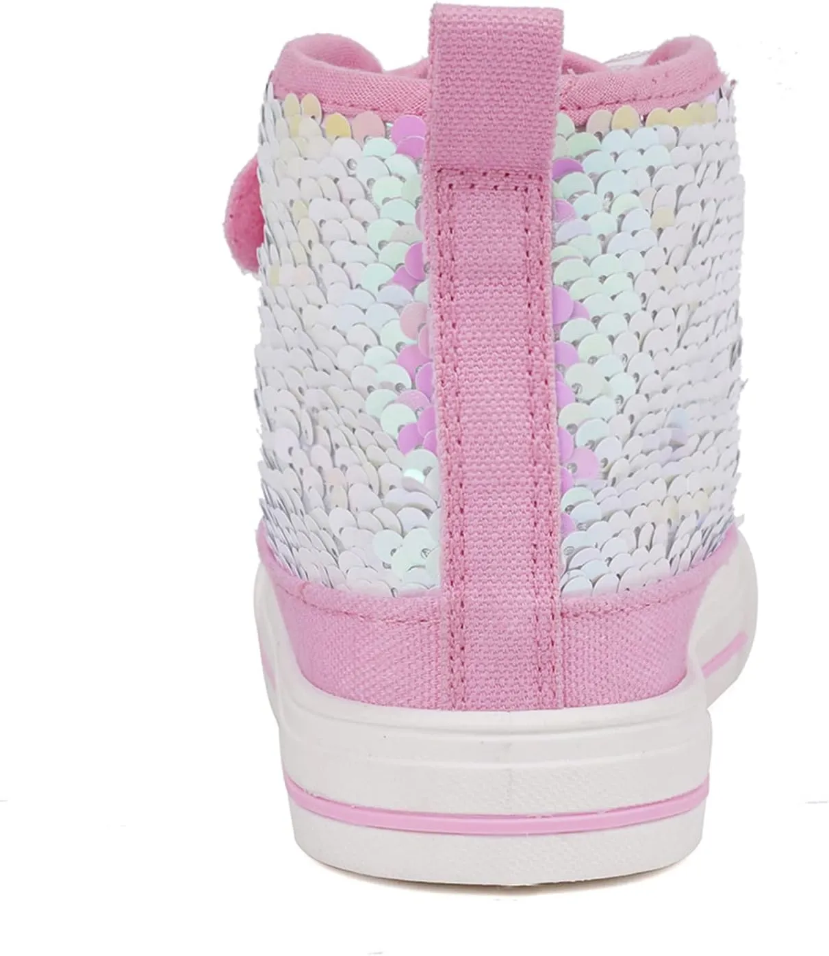 Toandon Kids Adorable Fashion High Top Casual Canvas Sneakers